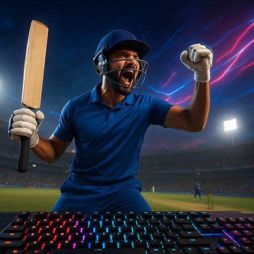 KG9999 Vip cricket action image